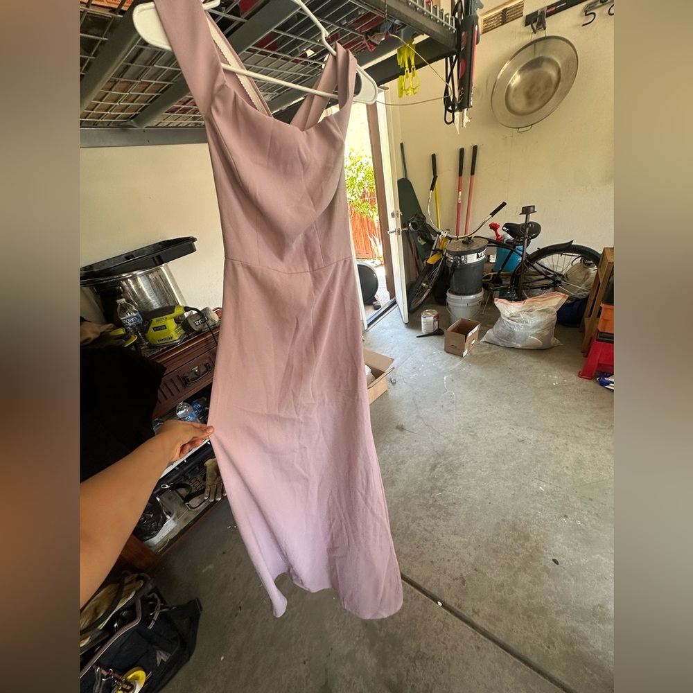 Maxi blush pink dress